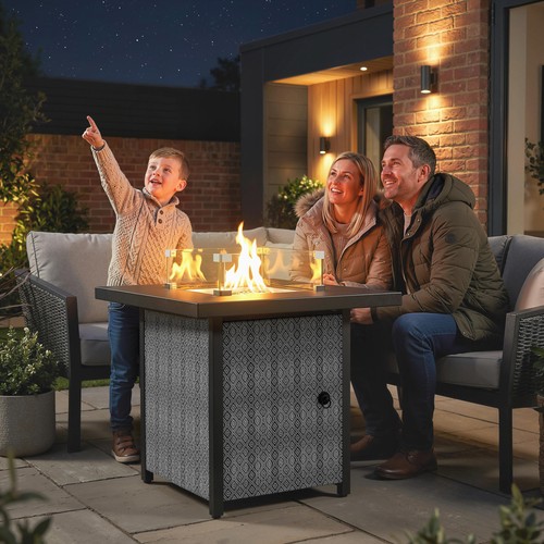 Propane gas fire - fire, pit