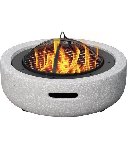 Outdoor wood burning firepit - outdoor,
