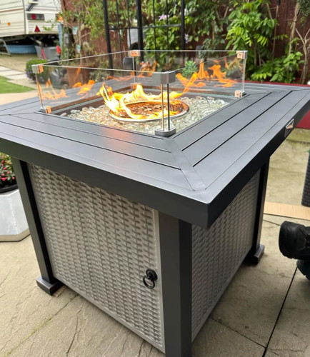 Gas fire pit - gas, table