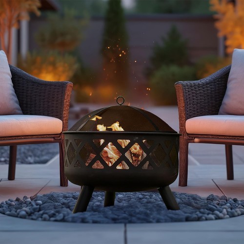 Neo black outdoor heater fire - heater,