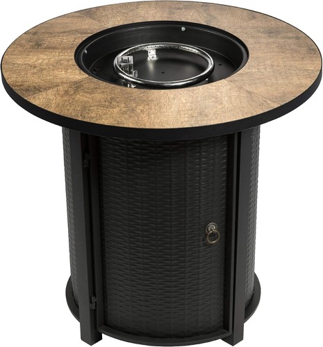 76cm round gas fire pit - 76cm,