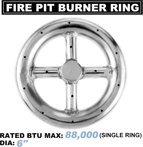 Round stainless steel fire - stainless,
