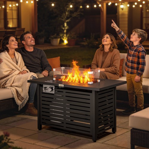 Propane gas fire pit - gas, table