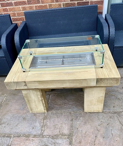 Garden gas fire pit table - garden,