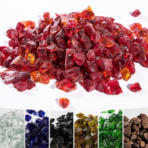4kg red tempered fire - tempered, glass