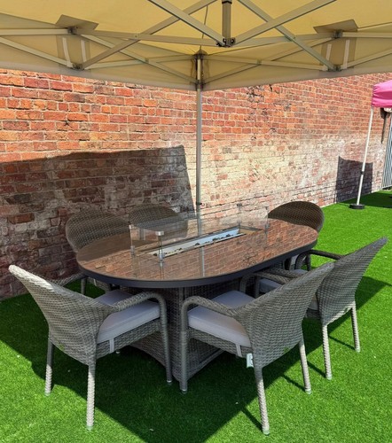 Grey rattan gas - grey,