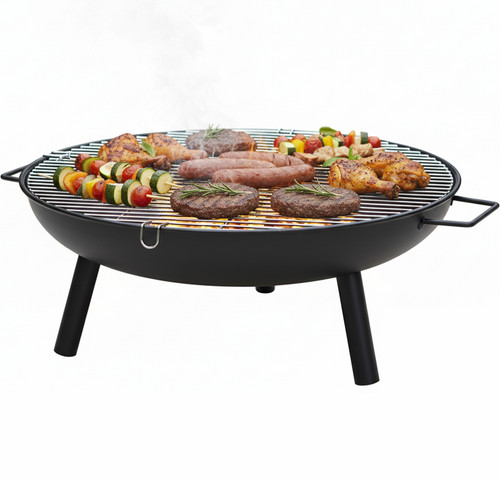 Round fire pit folding - 24",