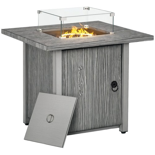 Outsunny gas fire pit table - outsunny,