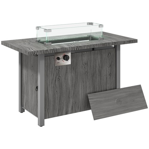 Square gas fire - square,
