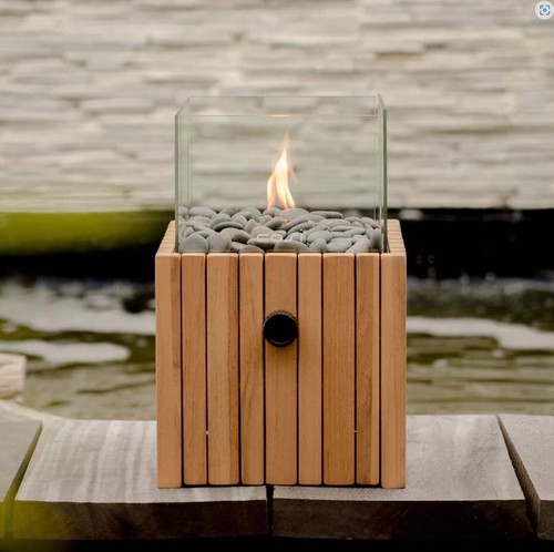 Boho wooden fire pit - wooden,