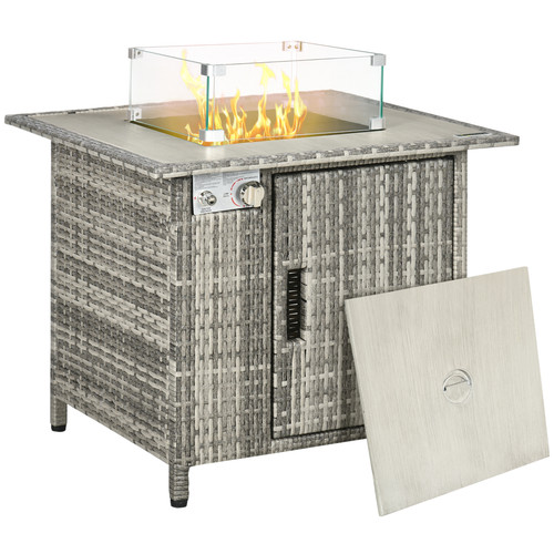 Gas fire pit table lava - pit,